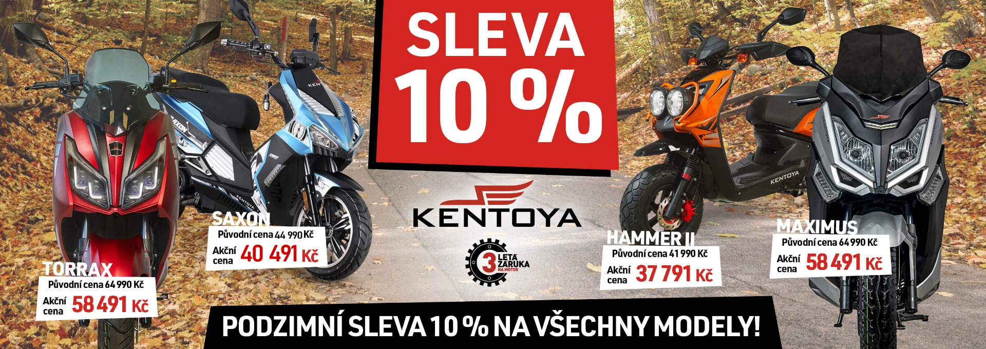 10% sleva ze stávající ceny modelů